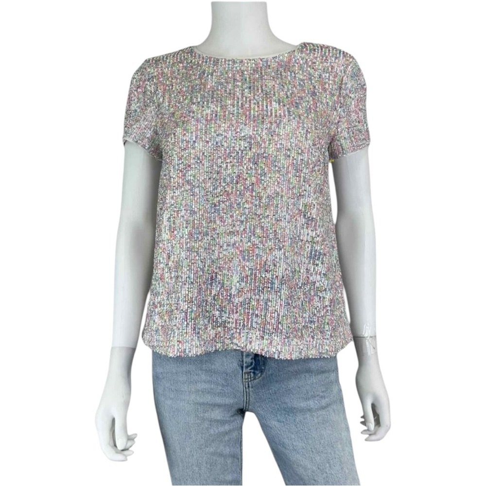 CeCe NWT Sequin Blouse Size 4